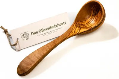 Produktbild von Schöpflöffel aus Olivenholz 25 cm