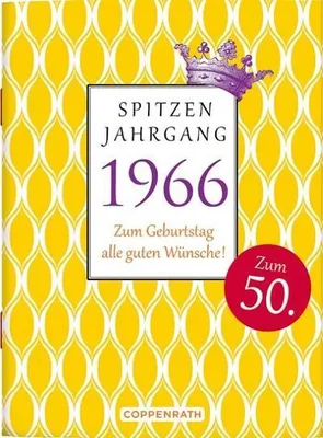 Produktbild von Coppenrath Verlag Geschenkbuch Spitzenjahrgang 1966 für den 60. Geburtstag