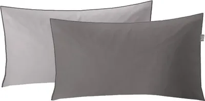 Produktbild von Kleine Wolke 6320146527 Bettwäsche Linda, Maße: 40 x 80 cm, Farbe: Silbergrau