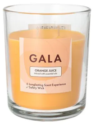 Produktbild von 6 "GALA" Duftkerze im Glas Ø 10,5 cm · 12,4 cm orange - Orange Juice "Tokio Large"