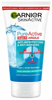 Obrázok produktu pre Garnier – Garnier – Pure Active 3 v 1: Tonizujúci čistiaci gél – pre problematickú, mastnú pleť