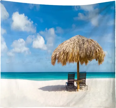 Produktbild von Wall Tapestry, Wandteppich Outdoor 150x200cm Strand Thema Wanddeko Schlafzimmer für Schlafzimmer Home Office Dekoration(04#)