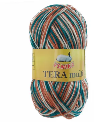 100g Strickgarn Häkelgarn TERA MULTI, Farbwahl - mehrfarbig bunt Farbverlauf