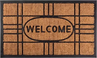 Produktbild von Fußmatte MagicHome RBC 196, für die Tür, Welcome, 45x75 cm, Gummi/Kokos
