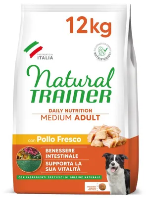 Productafbeelding van Natural Trainer Hondenvoer, Volwassen, Medium, Kijken, 12 Kg (Ndr)