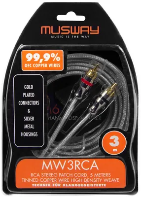 Produktbild von MUSWAY Cinchkabel 3 m MW3RCA Cinchkabel
