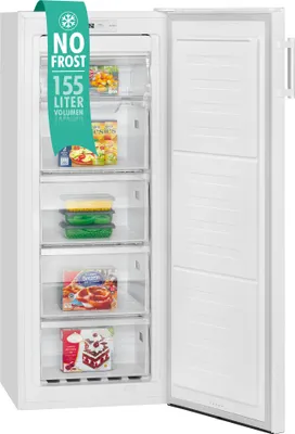 Produktbild von Bomann® Gefrierschrank Nofrost freistehender 155 Liter Nutzinhalt, Total No Frost - nie wieder abtauen - Schnellgefrierfunktion u. MultiAirflow-System, Türanschlag wechselbar - GS 7325.1 weiß