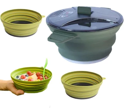 Produktbild von Edelstahl-Kochgeschirr-Set für Camping