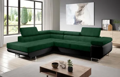 Produktbild von FurMeb24 - Ecksofa AVIO L - LINKE SEITE , Sofa mit Bettk€sten und Schlaffunktion - (Kronos 19 + Madryt 1100)
