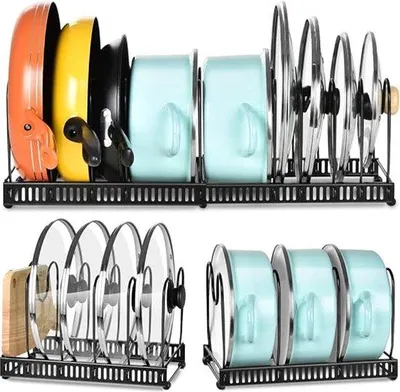 Obrázek produktu pro Regál Famanu s 10 nastavitelnými policemi – rozšiřitelný od 30 cm do 58,5 cm