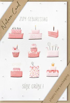 Produktbild von bsb 693030-2 Geburtstagskarte - Natur Card, inkl. Umschlag