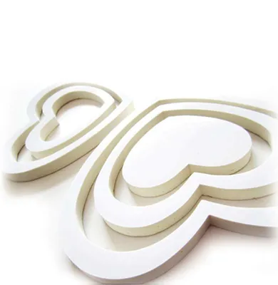 Produktbild von Oblique Unique 3D Herzen 5er Set Wandtattoo Dekoration 3D Deko - weiß