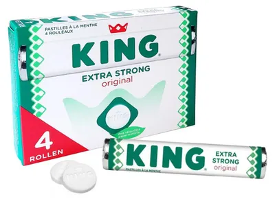 Productafbeelding van King Pepermunt Extra Strong - 18 x 4-pack