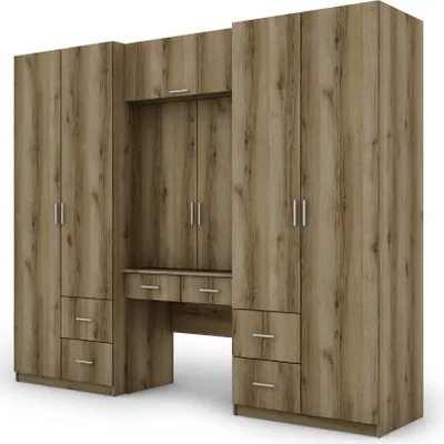 Produktbild von Meblast | Schrank 255/210; Grand Eiche Dunkel - Premium Beschläge | Möbel, Eleganz, Stabilität