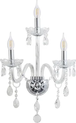 Zdjęcie produktu dla Kinkiet świecznikowy potrójny glamour Cristallo 3x40W E14 Candellux