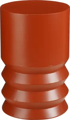 Produktbild von Mica Decorations Mart Beistelltisch rund – Beistelltisch – Couchtisch – Wohnzimmer Tisch – Auch als Pflanzenregal oder Plant Stands – Metall – 46 x 30 cm – Rot