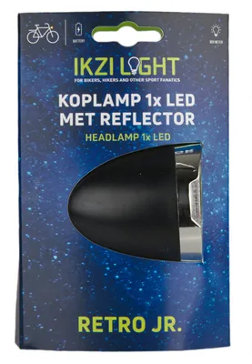 Obrázok produktu pre Ikzi Svetlomet Retro Jr 1x LED - čierny