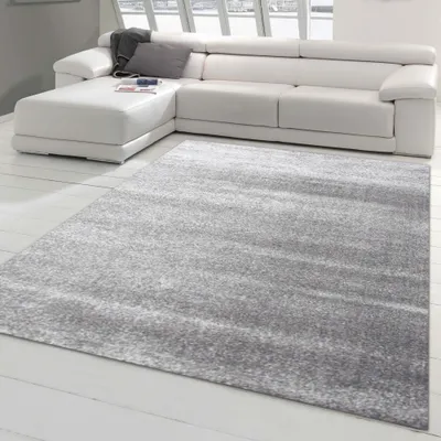 Obrázek produktu pro Moderní designový koberec do obývacího pokoje ve stříbrné barvě Velikost - 60 x 110 cm