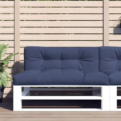 Produktbild von Design Palettenkissen 2 Stk. Marineblau Stoff, Klassische Sofas 2024 Neu