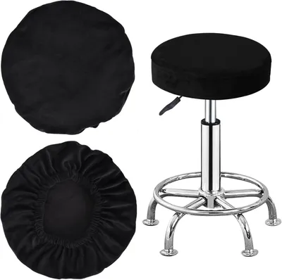 Produktbild von Runde Stuhlbezug, elastisch, 32-38 cm, waschbar, für Esszimmerstühle