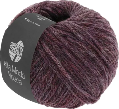Produktbild von Lana Grossa - Alta Moda Alpaca 0020 brombeer/grau meliert