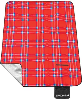 Produktbild von Spokey Tartan Picknickdecke Rot 150 x 180 cm Rot 150 x 180 cm
