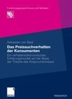 Obrázek produktu pro Das Preissuchverhalten der Konsumenten