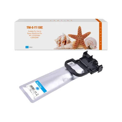 Produktbild von cyan Tinte/Druckpatrone 4.2-C13T11D240 kompatibel mit Epson C13T11D240 [ T11D2 ]  Seiten: 5.000