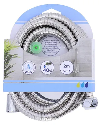 Produktbild von Duschschlauch edelstahl 200cm - chrom - Tendance