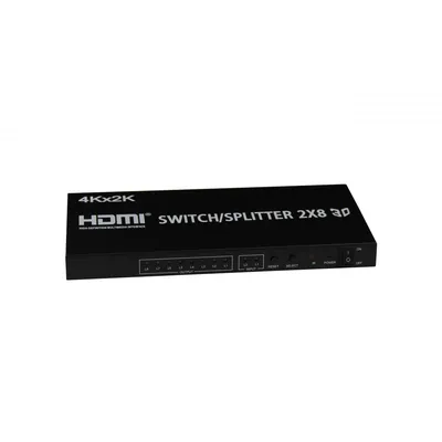 Immagine prodotto di Splitter HDMI, 2x ingressi, 8x uscite risoluzione 4K x 2K, telecomando, HOPE R