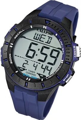 Produktbild von CALYPSO Herren-Armbanduhr Sport Chronograph Quarz-Uhr Polyurethanblau UK5607/2