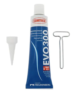 Produktbild von CORTECO 49372187 Dichtstoff Silikon 70ml Dichtmasse Anthrazit 300° Max