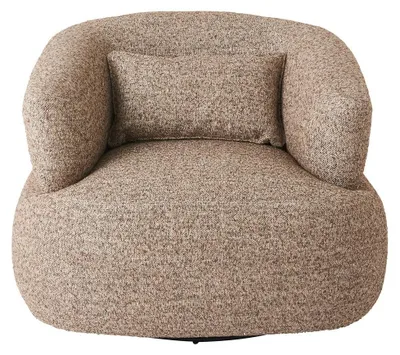 Image de SIGNATURE - Fauteuil pivotant en tissu REGIS