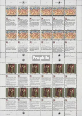 Produktbild von Briefmarken UNO - Genf 1991 Mi 208Klb-209Klb Kleinbogen (kompl.Ausg.) gestempelt Menschenrechte