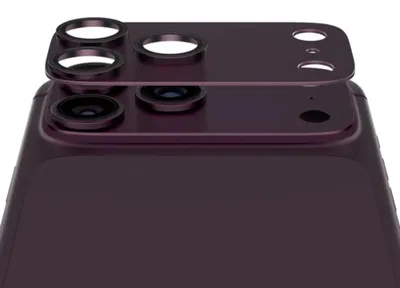 Obrázok produktu pre PanzerGlass ® Fender Camera Lens Protector Dark Cherry iPhone 18 Pro Max, Apple - iPhone 18 Pro Max, Suché aplikovanie, Odolné proti poškriabaniu, Odolný proti nárazom, Purpurová, 1 kusov