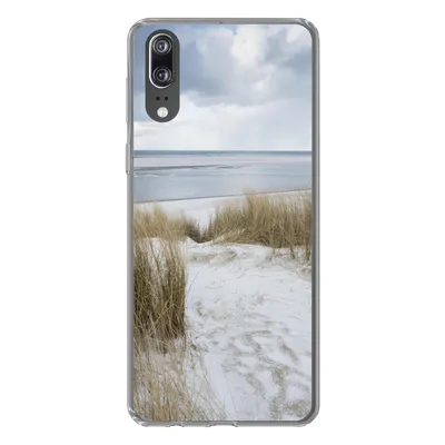 Produktbild von MuchoWow® Handyhülle Schutzhülle Hülle für Huawei P20 Nordsee - Dünen - Wasser Silikon Softcase Handy Hülle - Hardcover