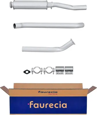 Produktbild von HELLA 8LC 366 024-981 Mittelschalldämpfer Schalldämpfer passend für PEUGEOT 405 I (15B) 405 I Break (15E)