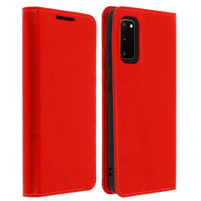 Obrázek produktu pro Business kožený kryt, ochranné pouzdro s peněženkou Samsung Galaxy S20 - červené