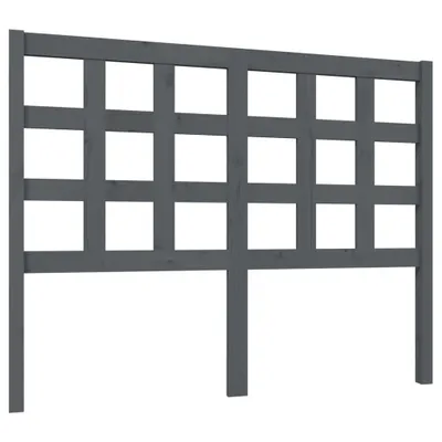 Immagine prodotto di vidaXL Testiera grigia 125,5x4x100 cm in legno di pino massiccio