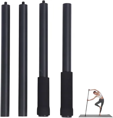 Produktbild von Stretchstange verstellbar aus Stahl, Schaumstoffgriffe, für Flexibilitätstraining