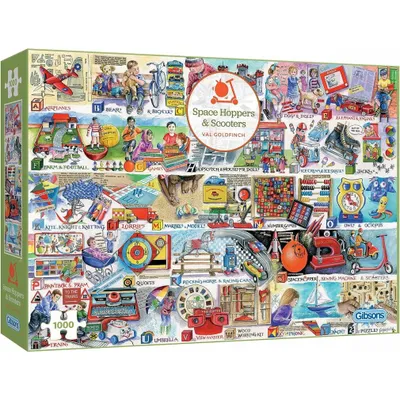 Image de Puzzle GIBSONS Alphabet des jeux et jouets 1000 pièces