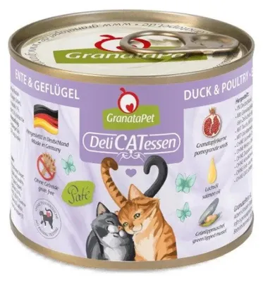 Image de GRANATAPET DeliCATessen Canard et volailles - nourriture humide pour chats - 200 g
