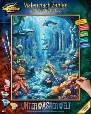 Produktbild von Schipper Malen nach Zahlen Master Class Premium 40x50cm Unterwasserwelt 609130920