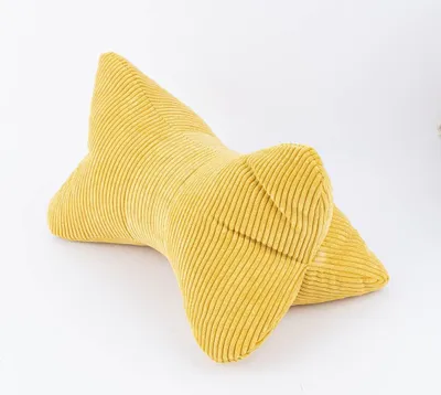 Produktbild von Magma Leseknochen Nackenkissen Cord gelb 42x22cm