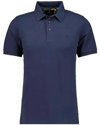 Ragman Piqué-Poloshirt uni 366291 in blau