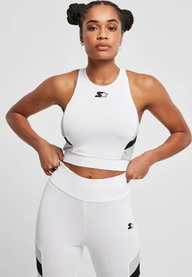 Produktbild von Starter - Damen Sports Cropped Top WHITE/BLACK-XL