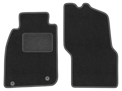Image de Tapis avant en moquette pour Mitsubishi Carisma 1995-2004 (berline/liftback/à hayon) – 2 pièces, gris graphite, sur mesure – Wielganizator LUX
