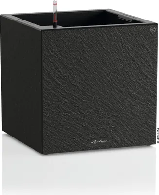 Obrázek produktu pro Lechuza Samozavlažovací květináč Canto Slatestone Square průměr 30 cm, tmavě šedá