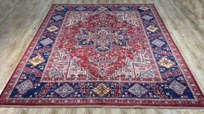 Produktbild von Teppich ZIEGLER-ORIGINAL | Farbe: Rot; Größe: 248x269 cm | strapazierfähig und leicht zu reinigen | Wohnzimmer | Schlafzimmer