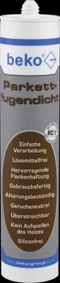 A tube of beko Parkettfugendicht sealant.